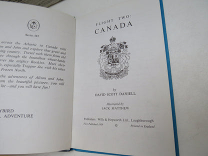 Flight Two Canada by David Scott Daniell, Illustrated by Jack Matthew, 1959, A Ladybird Book of Trav book image 3