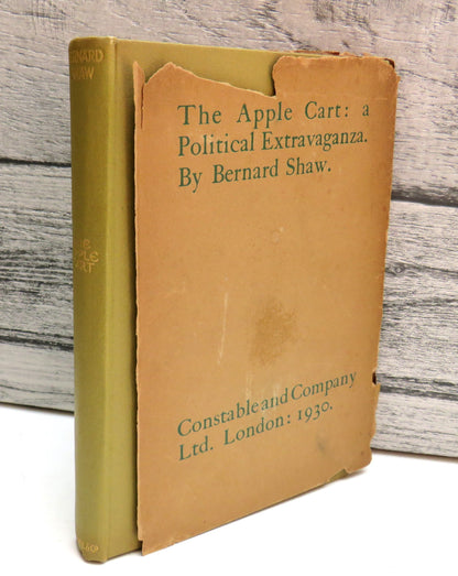 The Apple Cart: A Political Extravaganza By Bernard Shaw 1930 book front cover