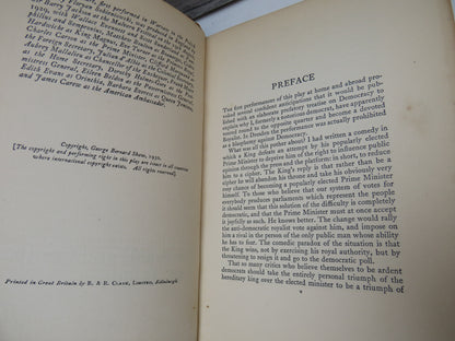 The Apple Cart: A Political Extravaganza By Bernard Shaw 1930 book image 4