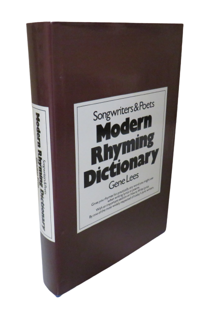 Songwriters & Poets Modern Rhyming Dictionary by Gene lees, 1981 book front cover