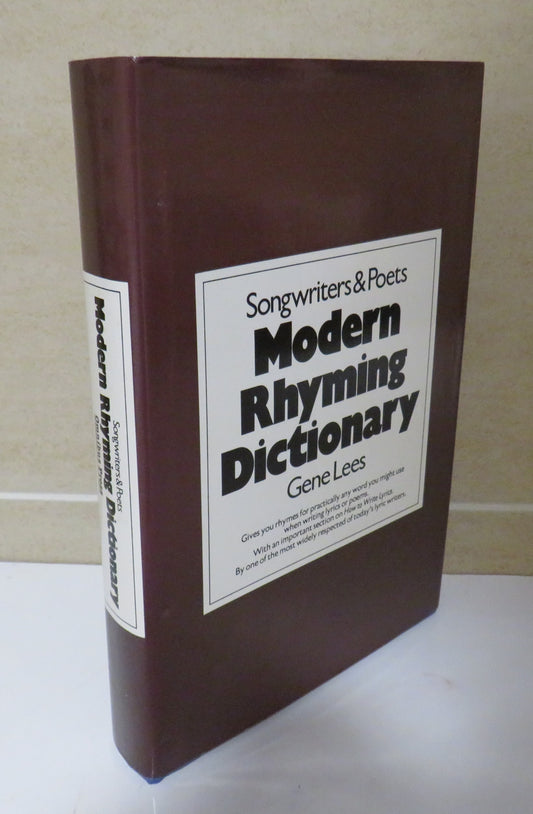 Songwriters & Poets Modern Rhyming Dictionary by Gene lees, 1981