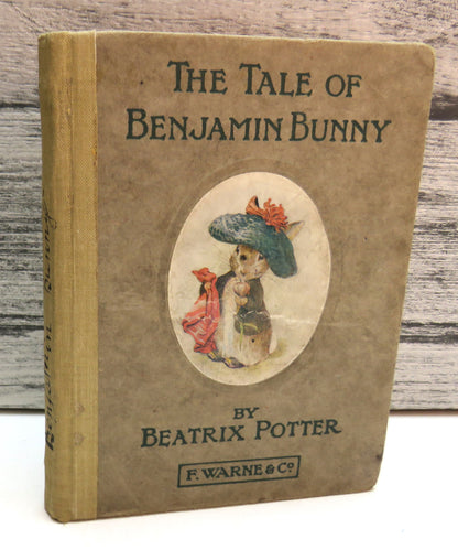 The Tale of Benjamin Bunny by Beatrix Potter, 1904, First Edition book front cover