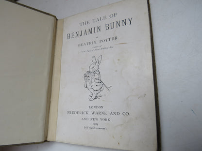 The Tale of Benjamin Bunny by Beatrix Potter, 1904, First Edition book image 3