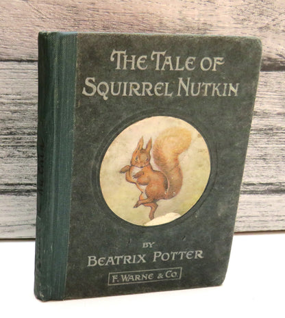The Tale of Squirrel Nutkin by Beatrix Potter, 1903, First Edition, Antique Children's Book book front cover
