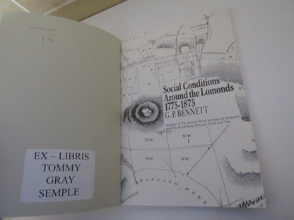 Social Conditions Around the Lomonds 1775-1875 by G. P. Bennett book image 3