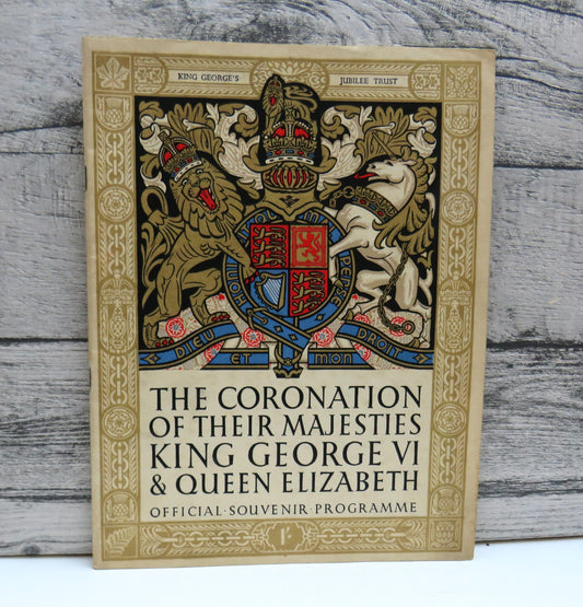 The Coronation of Their Majesties King George VI & Queen Elizabeth Official Souvenir Programme