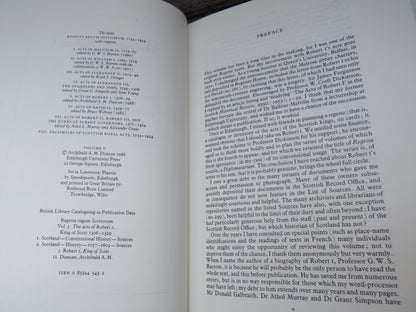 The Acts of Robert I King of Scots 1306-1329 Edited By Archibald A. M. Duncan 1988
