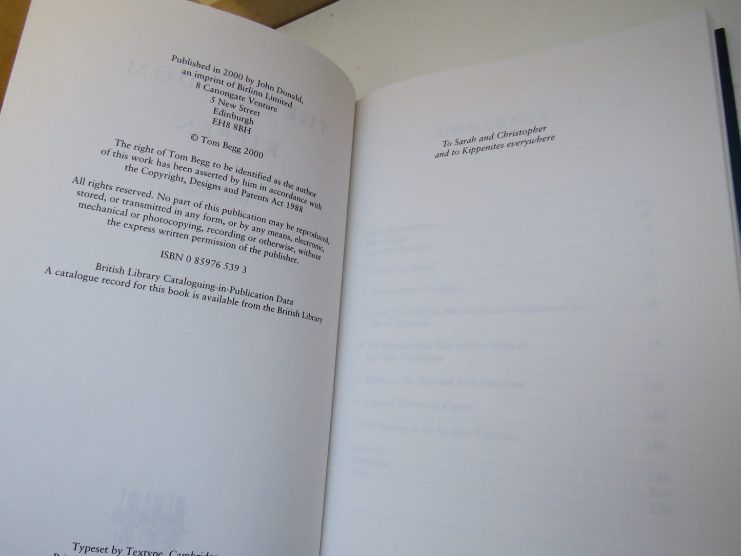 The Kingdom of Kippen By Tom Begg 2000