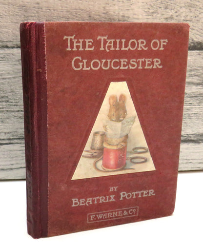 The Tailor of Gloucester by Beatrix Potter, 1903, First Edition, Antique Children's Book book front cover