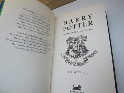 Harry Potter and The Half-Blood Prince By J.K. Rowling 2005 book image 3