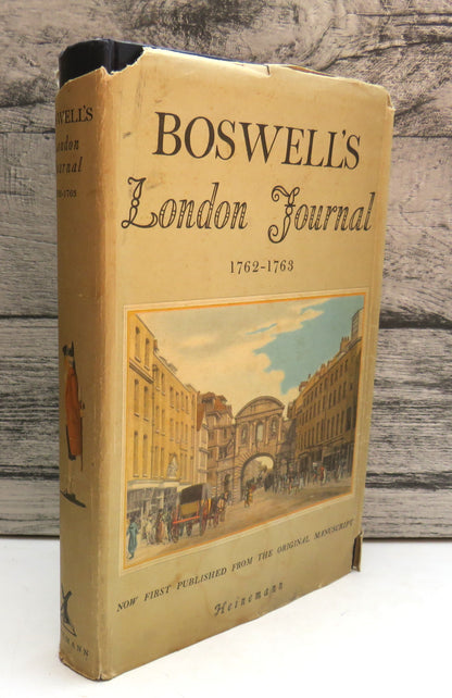 Boswell's London Journal 1762-1763 --- 1951 book front cover