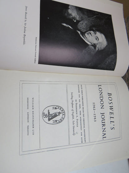 Boswell's London Journal 1762-1763 --- 1951 book image 3