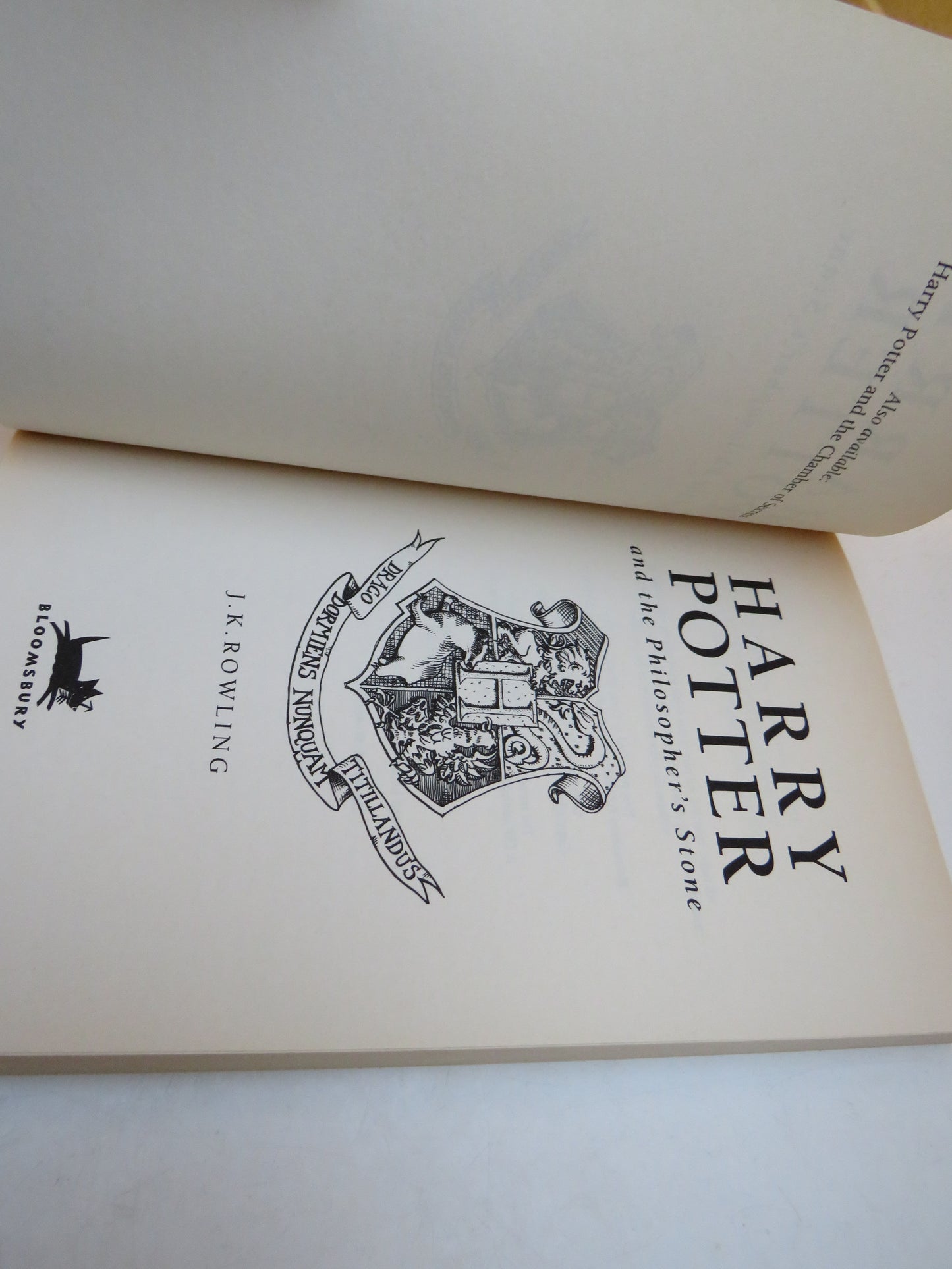 Harry Potter and The Philosopher's Stone By J.K. Rowling 1997