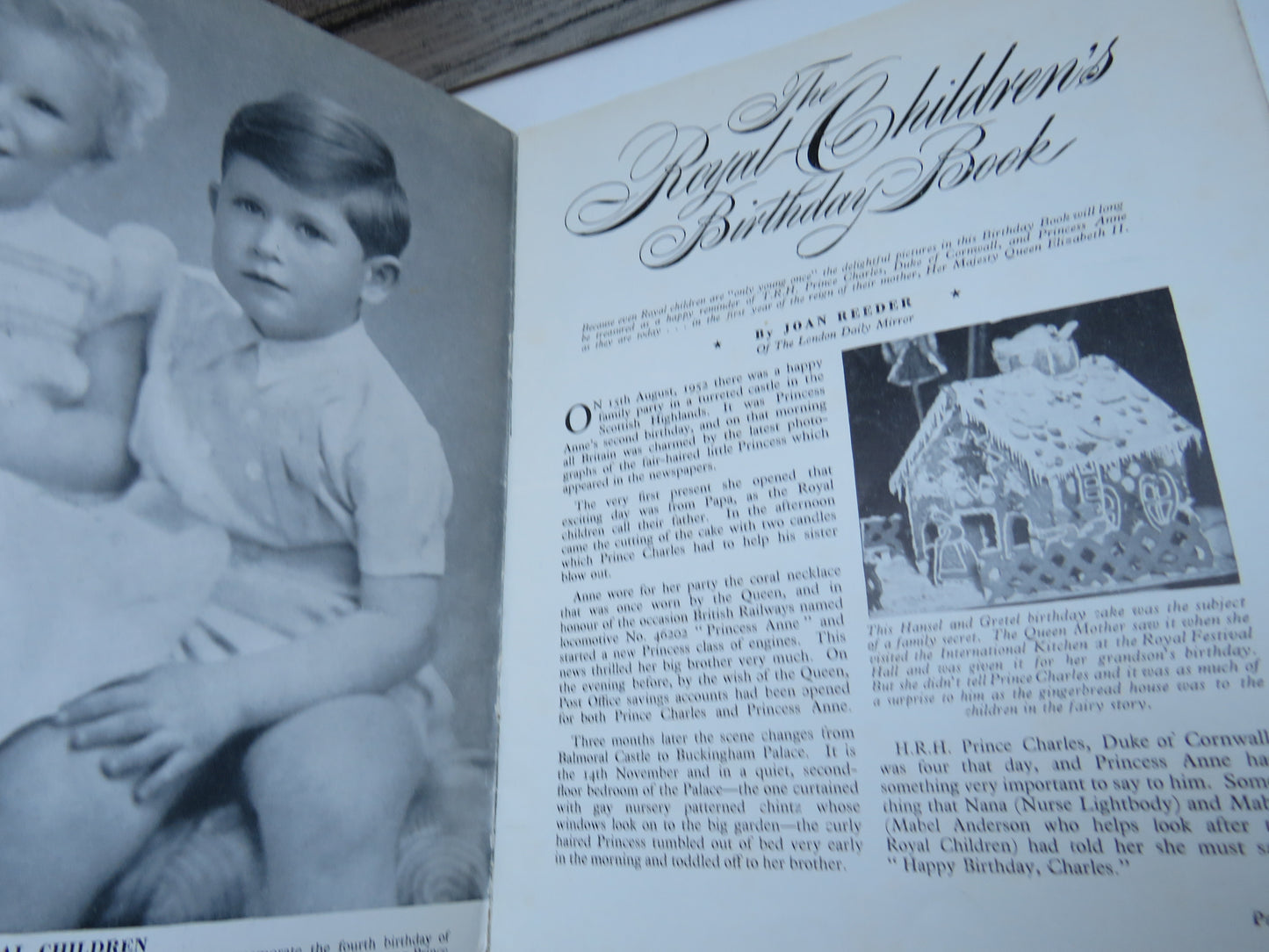 The Royal Children's Birthday Book By Joan Reeder
