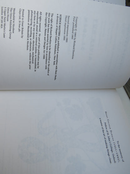 River Out of Eden A Darwinian View of Life By Richard Dawkins 1995