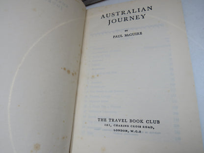 Australian Journey By Paul McGuire 1948 book image 3