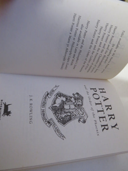 Harry Potter and The Order of The Phoenix By J.K. Rowling 2004 book image 3