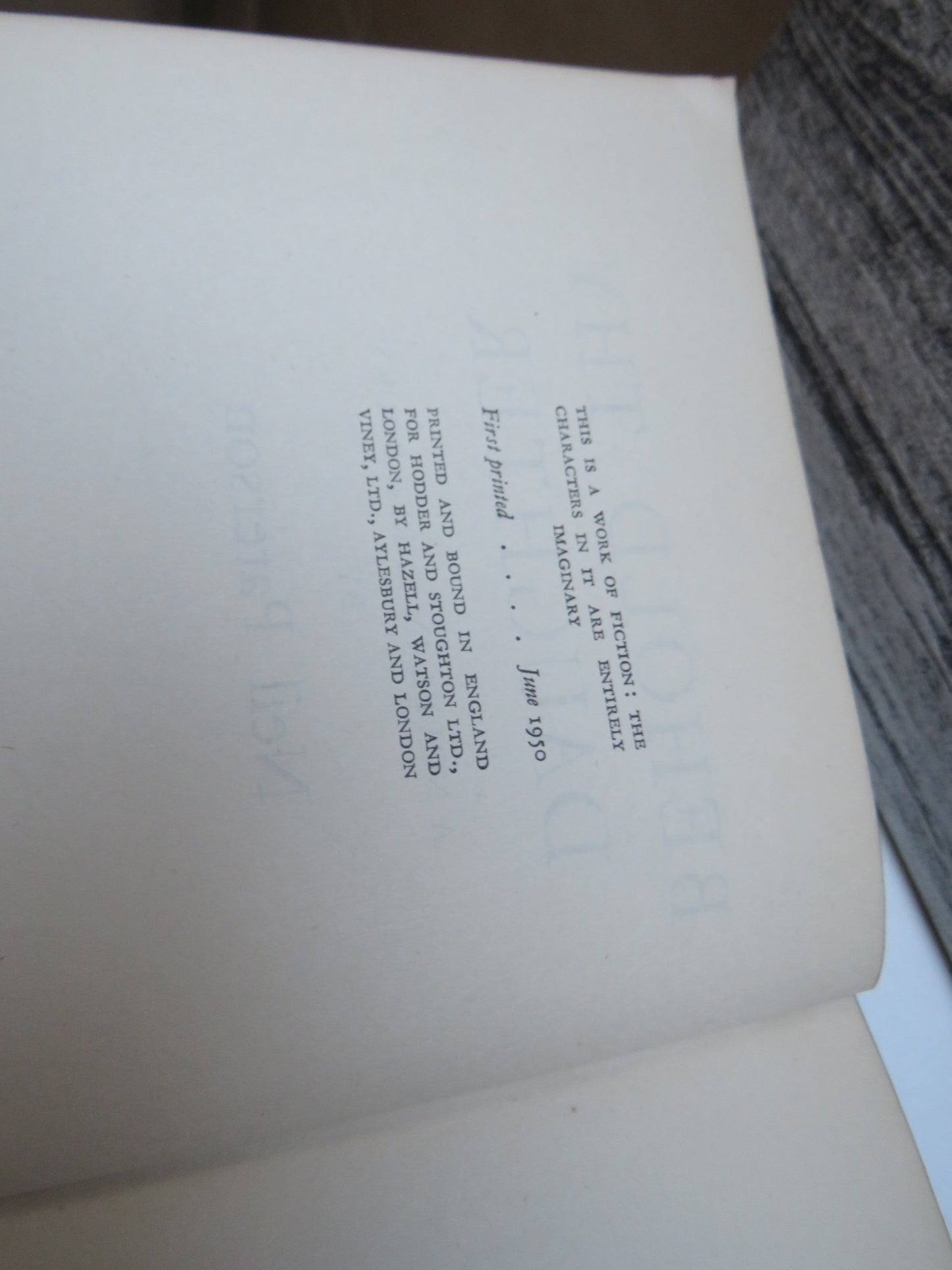 Behold Thy Daughter A Novel In Three Books By Neil Paterson 1950