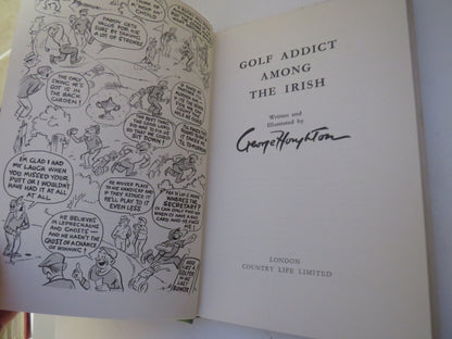 Golf Addict Among The Irish Written and Illustrated By George Houghton 1965 book image 3