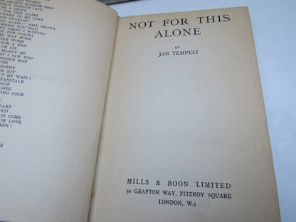 Not For This Alone By Jan Tempest 1946 book image 4