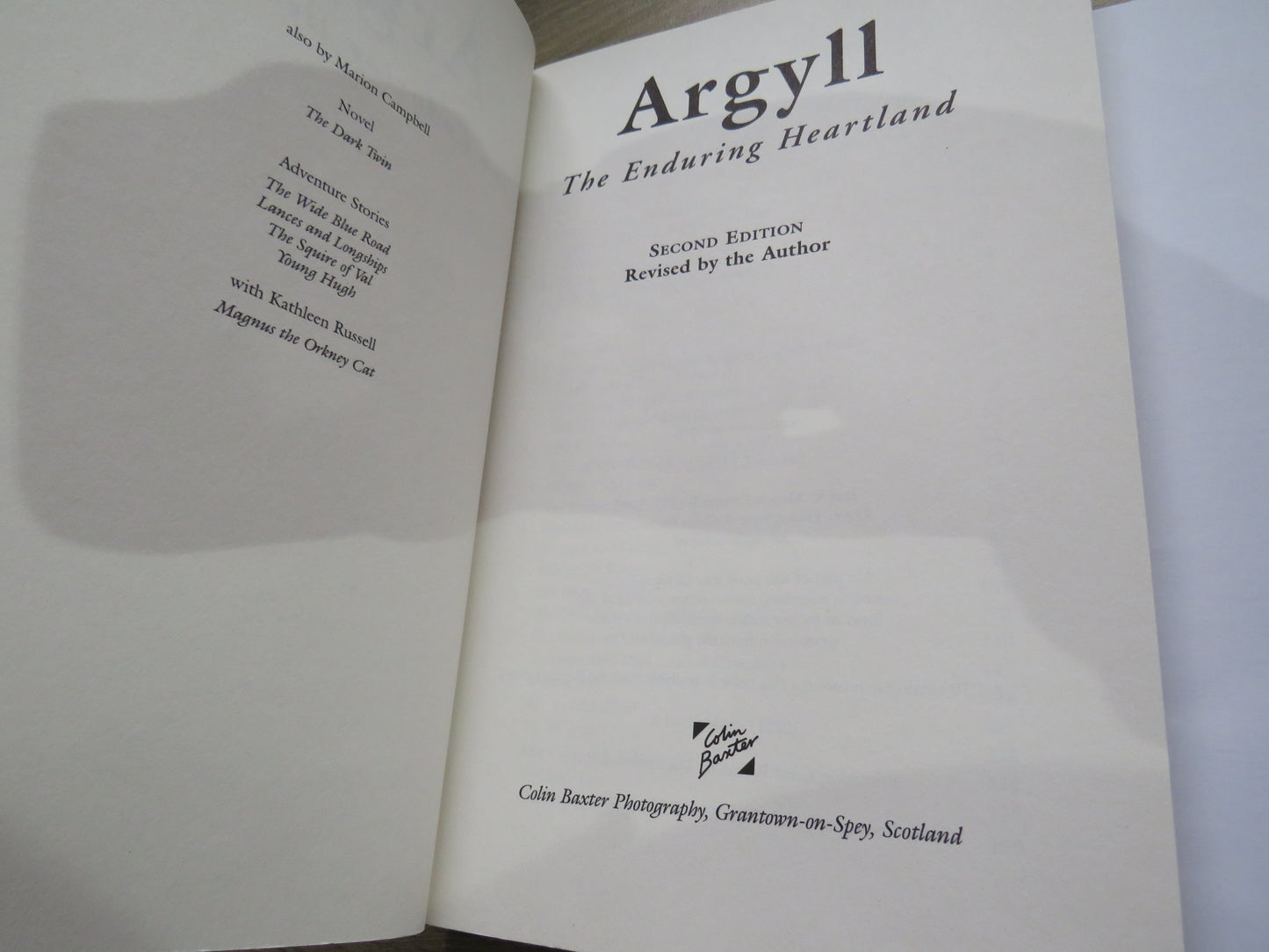 Argyll The Enduring Heartland By Marion Campbell 1977