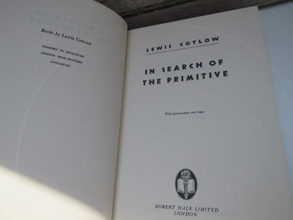 In Search of the Primitive by Lewis Cotlow, 1967 book image 3
