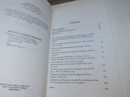 Perspectives In Scottish Social History Essays In Honour of Rosalind Mitchison 1988