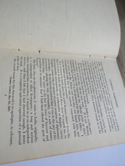Verdict On India By Beverley Nichols 1944 book image 5