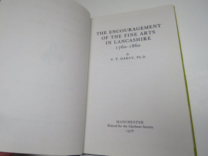 The Encouragement of the Fine Arts In Lancashire 1760-1860 By C.P Darccy 1976 book image 4