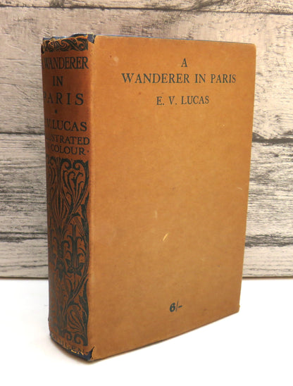 A Wandered in Paris by E. V. Lucas, 1910 book front cover