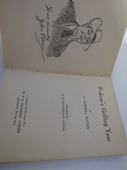 Podson's Golfing Year By A. Campbell Watson book image 4