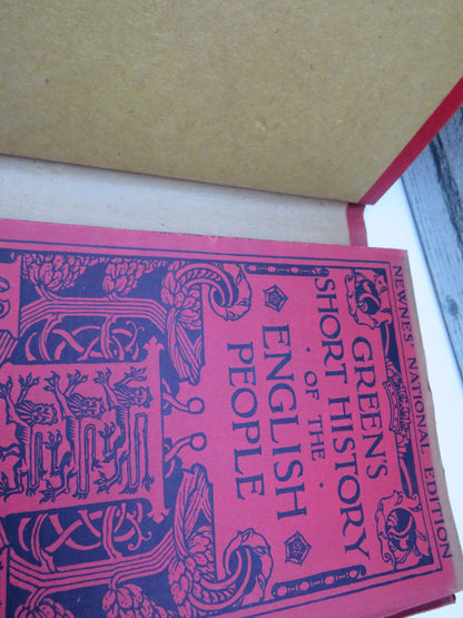 Short History of the English People By John Richard Green Newnes' National Edition