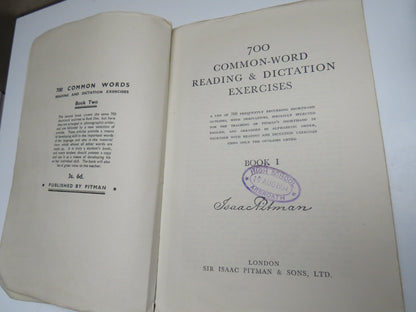 700 Common-Word Reading & Dictation Exercises Book 1 Isaac Pitman book image 5