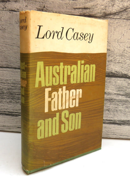 Australian Father and Son by Lord Casey, 1966 book front cover