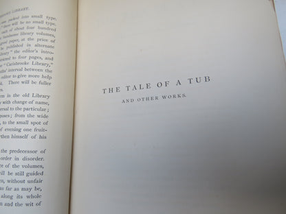 The Tale of a Tub and Other Works By Jonathan Swift 1889