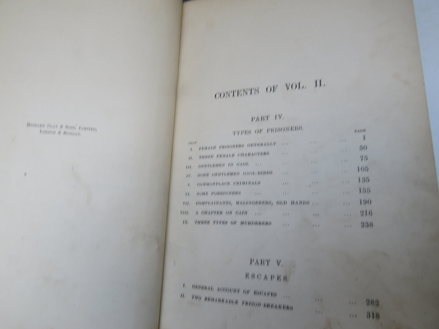Secrets of The Prison-House Or Gaol Studies and Sketches By Arthur Griffiths 1894 Vol II