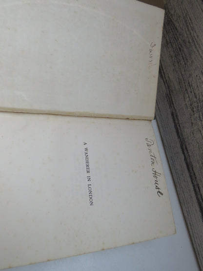 A Wanderer In London by E. V. Lucas, 1906 book image 3