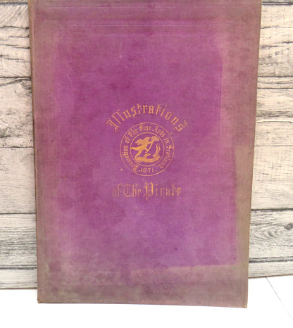 Portrait of Sir Walter Scott and Five Engravings in Illustration of the Pirate, 1871 book front cover
