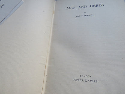 Men and Deeds By John Buchan 1935 book image 2