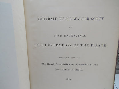Portrait of Sir Walter Scott and Five Engravings in Illustration of the Pirate, 1871 book image 4