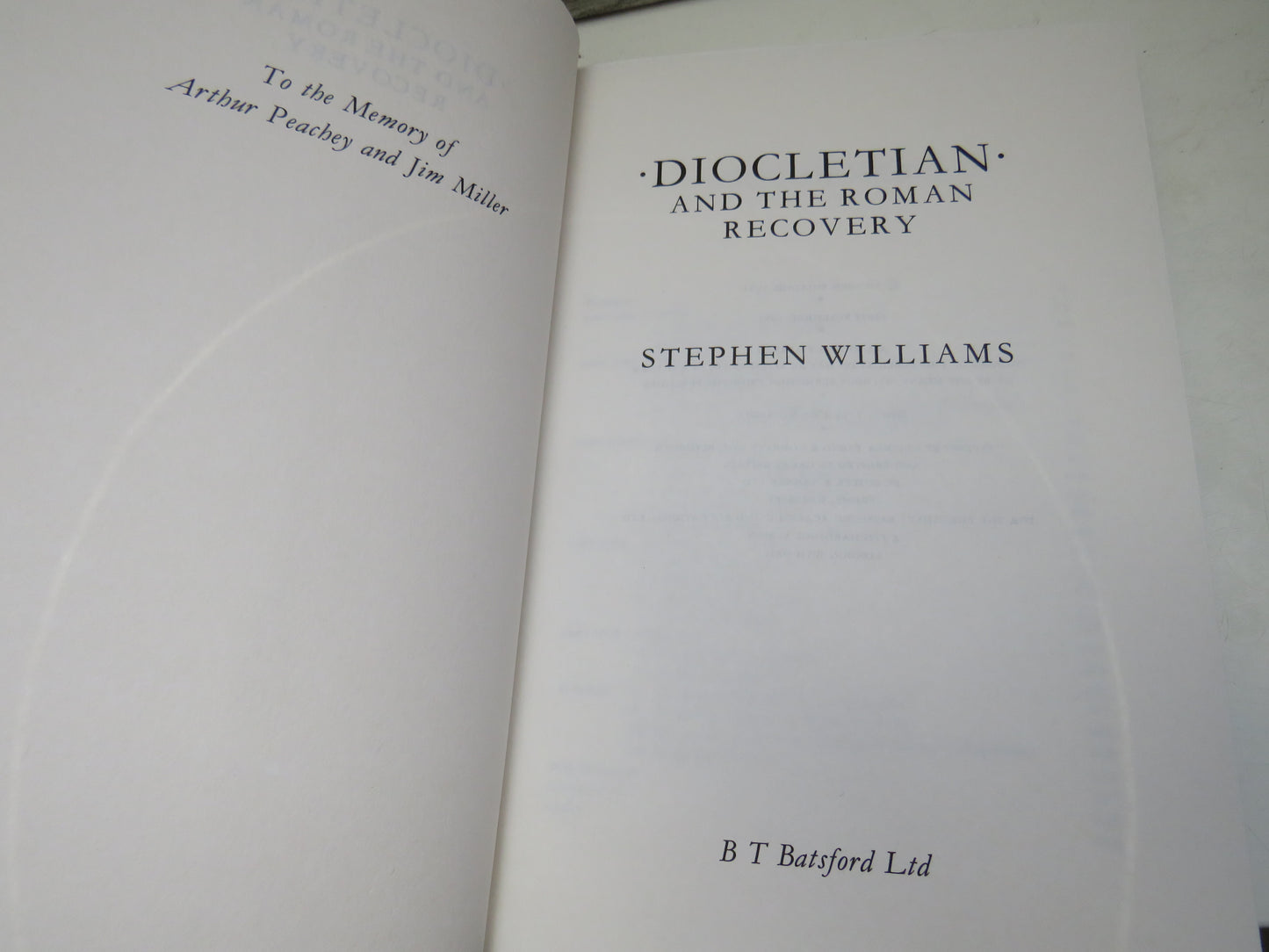 Diocletian and the Roman Recovery By Stephen Williams 1985