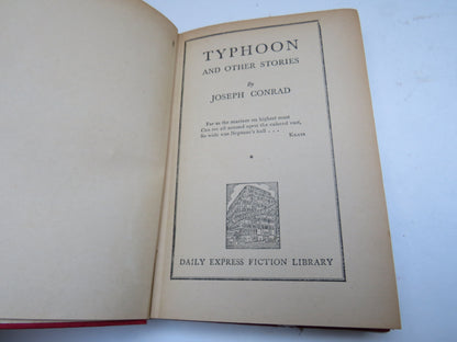 Typhoon and Other Stories By Joseph Conrad