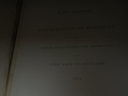 Eight Engravings in Illustration of Waverley for the Members of the Royal Association for Promotion  book image 3