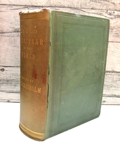 The Times Gazetteer of the World, edited by George G. Chisholm, 1899 book front cover