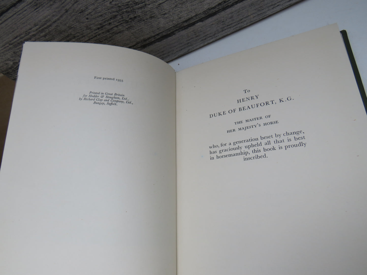 Thoughts On Riding By Brigadier Lyndon Bolton 1955