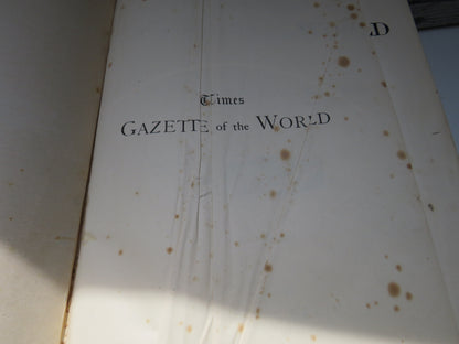 The Times Gazetteer of the World, edited by George G. Chisholm, 1899 book image 5