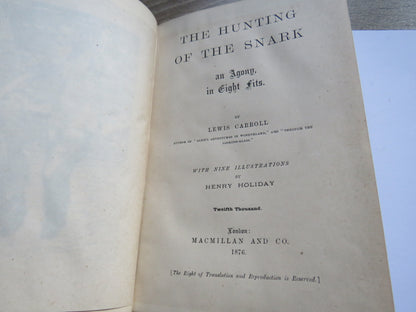 The Hunting Of The Snark An Agony In Eight Fits By Lewis Carroll 1876 book image 3