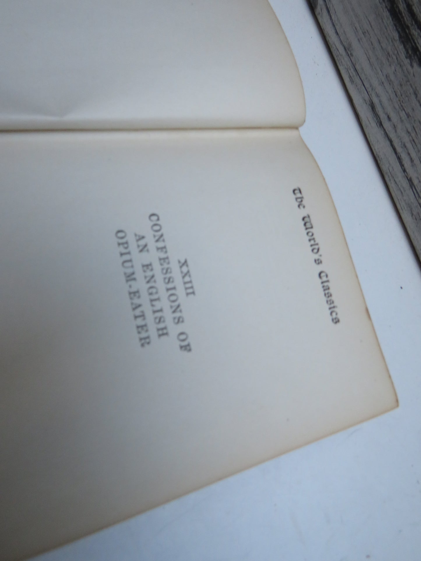 Confessions of An English Opium-Eater By Thomas De Quincey 1934