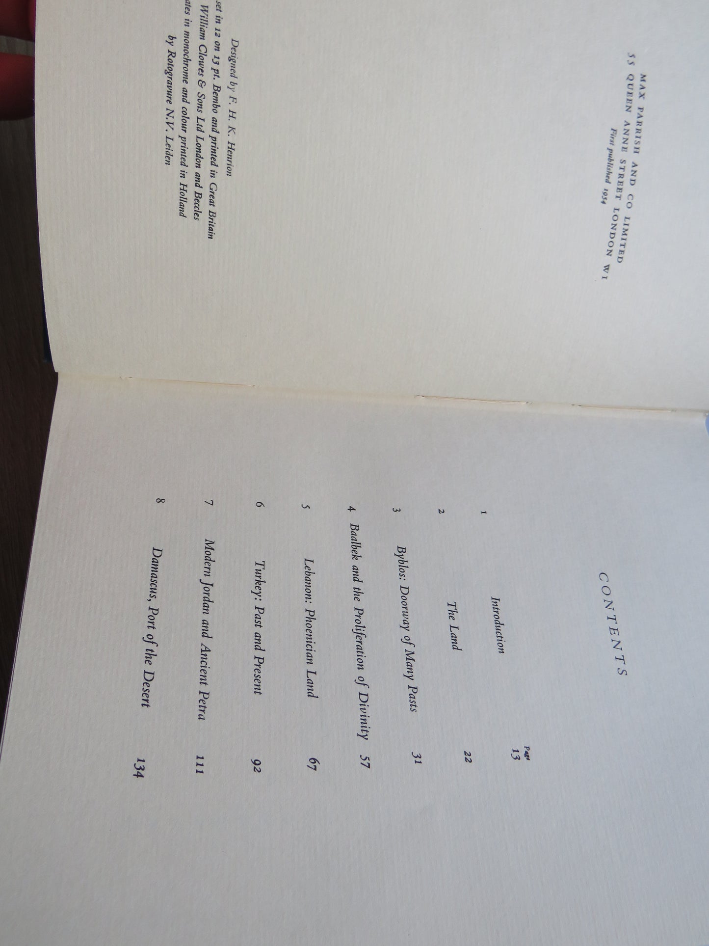 From An Antique Land Ancient and Modern In The Middle East By Julian Huxley 1954 1st Edition