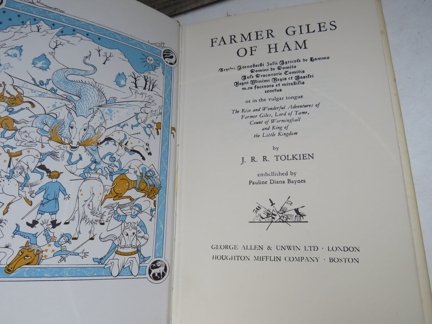 Farmer Giles of Ham Or In The Vulgar Tongue By J. R. R. Tolkien 1973